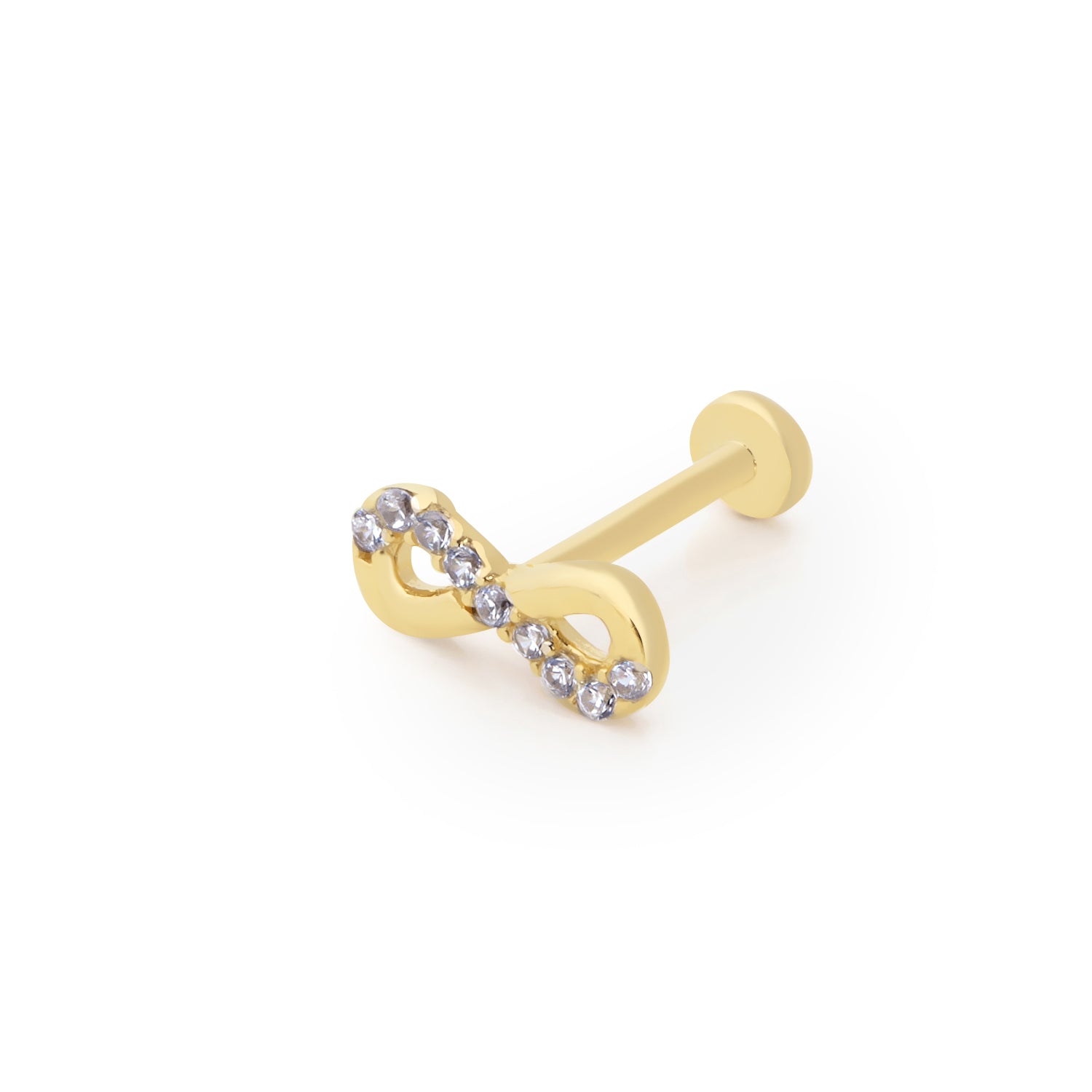 14K gold infinity piercing