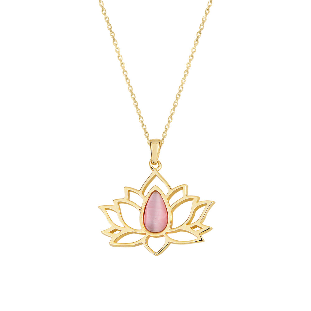 lotus chakra necklace pendant